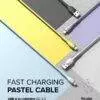 Cable Ringke Pastel Carga Rápida USB A to Lightning 1.2m