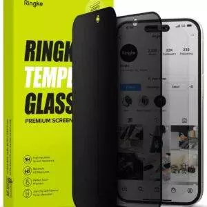 Protector de Pantalla para iPhone 16 Plus / 15 Plus - Ringke Easy Slide Privacy Glass (Pack de 2)