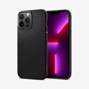 spigen-iphone13promax-liquidair-matteblack-1 Estuche para iPhone 13 Pro Max - Spigen Liquid Air