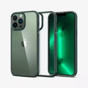 spigen-iphone13promax-ultrahybrid-midnightgreen-1 Estuche para iPhone 13 Pro Max - Spigen Ultra Hybrid