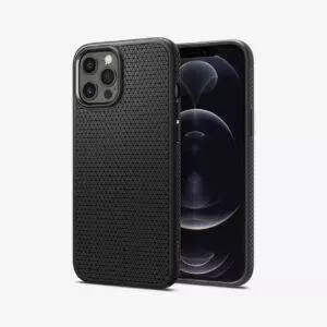 spigen-iphone12promax-liquidair-matteblack-1 Estuche para iPhone 12 Pro Max - Spigen Liquid Air