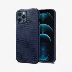 spigen-iphone12pro-liquidair-nabyblue-1 Estuche para iPhone 12 / Pro - Spigen Liquid Air