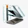 Protector de Pantalla para iPhone 15 Pro - Spigen GLAS.tR EZ Fit Privacy (Pack de 2)