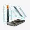 Protector de Pantalla para iPhone 15 Pro - Spigen GLAS.tR EZ Fit (Pack de 2)