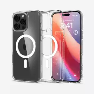 spigen-iphone16promax-ultrahybridmagfit-white-1 Estuche para iPhone 16 Pro Max - Spigen Ultra Hybrid MagFit