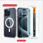Estuche para iPhone 15 Pro Max Caseology - Capella Mag Kickstand Clear