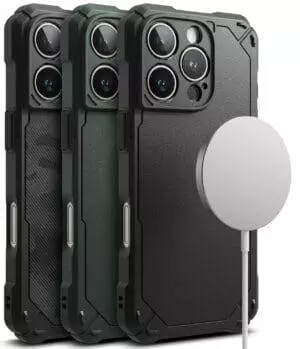 ringke-iphone16promax-ruggedgearmagnetic Estuche para iPhone 16 Pro Max - Ringke Rugged Gear Magnetic