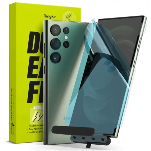 Protector de Pantalla para Galaxy S23 Ultra - Ringke Dual Easy Film Wing (Pack de 2)