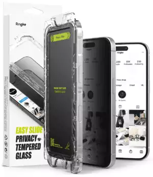 Protector de Pantalla para iPhone 16 / 15 - Ringke Easy Slide Privacy Glass (Pack de 2)