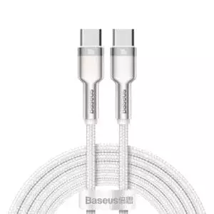 Baseus Cafule Series Metal Data Cable Type-C to Type-C 100W 2m White