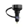 Cargador de Carro Baseus Enjoyment Pro Car Charger C Retractable 60W Negro
