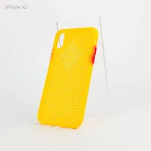 Estuche iPhone X - iPhone XS - Hole Case Amarillo